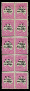 NEW GUINEA - 'N.W./PACIFIC/ISLANDS' Overprints: 1918-22 (SG.117) 10/- Kangaroo grey & bright pink block of 10 (2x5), few light gum bends & faint spots on gum, six units MUH, Cat £1700+.