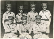 FREDDIE BROWN: Group with photographs (6) with two taken during 1932-33 Bodyline tour & another of Freddie as an officer in Cairo 1941-42; press clippings; 1945 scorecard C.M.F. XI v A Lord's XI; envelope from his son's christening. Also two photographs t - 2