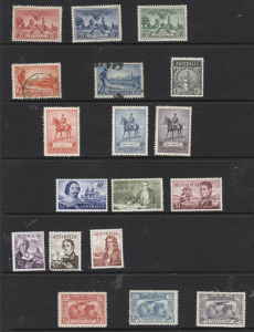 AUSTRALIA: General & Miscellaneous: 1913-80s accumulation with modest pickings incl. used Roos to 2/- and KGV Heads to 1/4d, 1½d Sturt Plates 1 to 7 corner blocks of 4, 1/- ANZAC & Jubilee set mint, other pre-decimals in mint multiples, plus an album wit