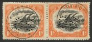 1901-32 used collection incl. varieties with Small 'PAPUA' 1/- SG.71 "White dot in top of left spandrel", 2d on 1½d blocks of 4 (2) each with varieties on all four units - 6