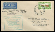 NEW ZEALAND - Aerophilately & Flight Covers: 1932 (Jan.20) West Coast (South Island) Survey Flight by Air Travel (in conjunction with the New Zealand Air League) set of 12 flight covers with three each for flight departing Wellington (purple cachet), Nels - 3