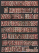 GREAT BRITAIN: 1840s-50s accumulation on hagners majority 1d red plates (few mint/unused), also 1d red 'Stars' plus smattering of 1d red imperfs and ½d Bantams (22, two mint); nice variety of shades, unchecked for plate numbers or postmarks, condition va