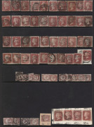 GREAT BRITAIN: 1840s-50s accumulation on hagners majority 1d red plates (few mint/unused), also 1d red 'Stars' plus smattering of 1d red imperfs and ½d Bantams (22, two mint); nice variety of shades, unchecked for plate numbers or postmarks, condition va - 3