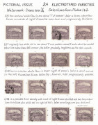 TASMANIA: 1899-1912 Pictorials incl. range of varieties on album pages (ex Keith Lancaster) including 1909 Crown/A Electrotype 1d Plates 3 to 6 "major" varieties with "Retouch to sky over left side of mountain" [3/5] BW. T14g (5 examples), "Large white fl - 2