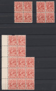 1913-50s mostly mint assortment in stockbook with 1d red Engraved (72) incl. multiples, KGV Heads mint to 5d on 4½d incl. Smooth 1d red pair & single each with part Harrison imprints, Rough Paper 1d red Inverted Wmk & 1d red "Thin Penny" retouch, SMult 4 - 3