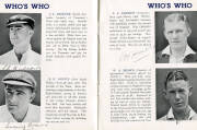 1938 AUSTRALIAN TOUR TO ENGLAND: "Australian XI, English Tour 1938", Orient Line brochure with pen-picture of each member of the touring party, and each nicely signed in ink by the player featured, a total of 17 signatures including Don Bradman, Stan McCa - 3