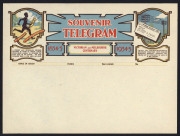 AUSTRALIA: Postal Stationery: TELEGRAPH FORMS: Collection of predominantly 1930s forms including 1932 Harbour Bridge with S.E. PYLON '19MR32' datestamp plus uncancelled window envelope; other mostly unused incl. Birthday, Congratulations, Mothers' Day, B - 2