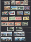 WORLD - General & Miscellaneous: Balance of a consignment with Australia decimal mint multiples, Replica Cards (in expensive Lighthouse album), Australian Territories incl AAT 1966 Pictorials set MUH, New Zealand 1944-47 Life Insurance set mint, 1971 50c - 2