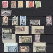 WORLD - General & Miscellaneous: Balance of a consignment with Australia decimal mint multiples, Replica Cards (in expensive Lighthouse album), Australian Territories incl AAT 1966 Pictorials set MUH, New Zealand 1944-47 Life Insurance set mint, 1971 50c - 3