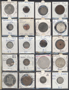 Coins - World: Ex-dealer's stock of world coins with items priced up to $100 incl. Sasanian (Persian) Empire Khusrau II silver dirham, India 1911 1 rupee, Italy 1811 Napoleon 5 lira (pierced), Prussia 1909 Wilhelm II 3 marks, plus British Commowealth sil - 2