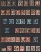 GREAT BRITAIN: 1840-1948 used collection in stockbook with imperf 1d blacks (3), 10d Embossed (scissor nick), range of Surface Printed issues incl. 1855-57 to 2/- blue (2), 1867-83 6d on 6d (3), 1883-84 2/6d (2), 5/-, 10/- & £1 Three Crowns (sound used - 3