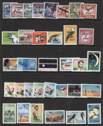 NAURU: 1954-91 MUH array on hagners with 1954-65 pre-decimals complete, decimals incl. numerous commemorative and defintive sets, plus eight M/Ss, generally very fine. (few 100s) - 2