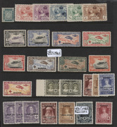 SPAIN: 1930s-60s mostly mint selection incl. 1926 Red Cross flights optd 'MUESTRA' set (ex 1p), 1928 Santiago & Toledo sets mint, 1929 Air set (4p crease), 1930 Columbus set, 1930 Spanish-American Exhibition set in imperforate pairs, 1930 Alfonse set (ex - 2