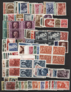 HUNGARY: 1870s-1960s collection on hagners 1919 Revolution Wmk Upright set MUH, 1933 Scouts MUH, 1935 Rakoczi used, few 1940s issues in blocks of 4, good selection of 1950s-60s sets MUH, few M/Ss. Plenty of thematic appeal, mostly fine. (100s) - 2