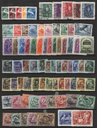 HUNGARY: 1870s-1960s collection on hagners 1919 Revolution Wmk Upright set MUH, 1933 Scouts MUH, 1935 Rakoczi used, few 1940s issues in blocks of 4, good selection of 1950s-60s sets MUH, few M/Ss. Plenty of thematic appeal, mostly fine. (100s) - 3