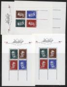 WORLD - General & Miscellaneous: Baltic States mint & used in ringbinder array in binder with Estonia 1921 Red Cross in mint blocks of 4 & 1926 Red Cross surcharges used, 1938 Centenary M/Ss (4), 1938 & 1939 Caritas M/Ss, 1939 Parnu M/S, 1924 300m Map use - 2