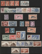 FRANCE: 1876-1940 valuable collection neatly presented on hagners 1876-77 Peace & Commerce to 1fr (2, one mint) incl. 75c Type II mint (shallow thin, rounded corner) plus imperf 1c black used, Mersons with 50c, 1fr & 10fr mint & 20fr used, 1918 15c+5c Red - 4