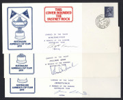 GREAT BRITAIN: 1980s MUH commemoratives sets on hagners, plus a few Machin booklet panes; also covers with 1970s Machin FDCs, 1979 Fastnet Rock signed covers (3) celebrating success of Australian Admiral's Cup team, QV 10/6d imperf Duty Stamp optd 'SPECIM - 2