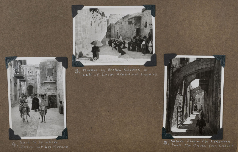 WORLD - Picture PostcardsPHOTOGRAPHS: 1940s two volume collection of Egypt & Palestine images taken by an airforce member stationed there, many showing significant Christian or Jewish religious sites in Palestine incl. the Church of the Holy Sepulchre, Ga