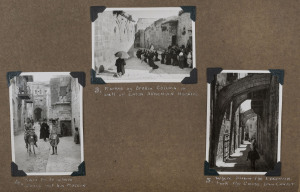 WORLD - Picture PostcardsPHOTOGRAPHS: 1940s two volume collection of Egypt & Palestine images taken by an airforce member stationed there, many showing significant Christian or Jewish religious sites in Palestine incl. the Church of the Holy Sepulchre, Garden of Gethsemane and Rock of Agony, Rachel's Tomb & The Wailing Wall; other images showing Bethlehem street scenes, Haifa & Mt Carmel, Nazareth, Tiberias and views of River Jordan and the Dead Sea;