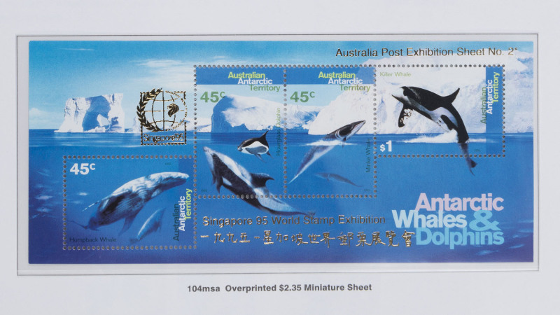 AUSTRALIA: Decimal Issues: 2000-2003 MUH collection housed in Seven Seas hingeless album, appears largely complete for the period with some additional se-tenant blocks and sheetlets on hagners at back of the album, F/V: $400+.