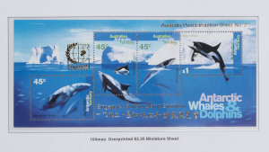 AUSTRALIA: Decimal Issues: 2000-2003 MUH collection housed in Seven Seas hingeless album, appears largely complete for the period with some additional se-tenant blocks and sheetlets on hagners at back of the album, F/V: $400+.