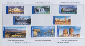 AUSTRALIA: Decimal Issues: 1994-1999 MUH collection housed in Seven Seas hingeless, appears complete for the period with some additional se-tenant blocks and sheetlets on hagners at back of the album, F/V: $500+.