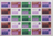 AUSTRALIA: Decimal Issues: 1966-86 &1966-83 mostly MUH in two hingeless Seven Seas albums, the former somewhat patchy, the latter largely complete, values to $10, also some pre-decimal & decimal multiples on hagners, plus AAT 1966-68 pictorial set, etc;