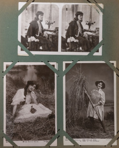 WORLD - Picture PostcardsEntertainment: old-time postcard album of British cards mostly showing Actresses, many are real-photo types incl. Pauline Chase, Phyllis & Zena Dare, Evie Greene, Doris Stocker, Marie Studholme, Dorothy Ward amongst others; used or unused, condition variable. (qty)