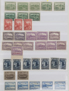 TASMANIA: 1899-1912 Pictorials accumulation with 1899-1900 1d MUH blocks of 8 and 5, plus mint singles of 2½d (7), 5d (7) & 6d (2), mint later printings of 4d (11) & 6d (4) plus 1d on 2d 'CA' Monogram block of 4,; heavily duplicated used array for all pri - 4