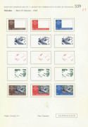 REST OF THE WORLD - Thematics: Buildings & Architecture - Proofs: El Salvador 1958 Intercontinental Hotel Issue: Courvoisiers' original colour separations and completed designs, all imperforate & affixed to the official Archival album pages [#339 & 340] d - 2