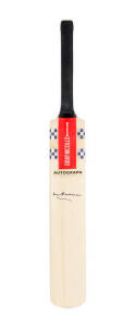 DON BRADMAN, lovely signature on full size "Gray-Nicolls" Cricket Bat. Superb condition.