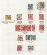 AUSTRIA - Postal History: Bucowina, Dalamatia, Galicia, Carinthia, Carniola, Coastal Province & Moravia: postmarks on 1901-07 Austrian issues incl. FUNDU MOLDOVEI, MITOKA-DRAGOMIRNA (Bucowina), DOLAC-DOLNJI, KORCULA (Dalamatia), BORYNIA, GLINIK MARIA, POL - 3