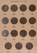 Coins - Australia: 1911-64 half-pennies & pennies largely complete in two Dansco albums (half-pennies ex 1923 & 1945-Y, pennies ex 1930, 1941 & 1959) incl. 1915 'H' & 1918 'I' & 1939 (kangaroo reverse) half-pennies & 1925 penny; also array of duplicates o - 2