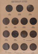 Coins - Australia: 1911-64 half-pennies & pennies largely complete in two Dansco albums (half-pennies ex 1923 & 1945-Y, pennies ex 1930, 1941 & 1959) incl. 1915 'H' & 1918 'I' & 1939 (kangaroo reverse) half-pennies & 1925 penny; also array of duplicates o - 3