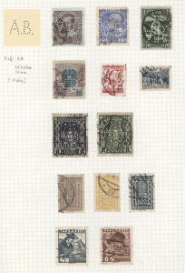 AUSTRIA: 'A' to 'Z' perfins collection on annotated album pages, mostly on 1880s-1930s issues, over 140 different patterns included, some duplication. Seldom offered in such quantity. (250+)