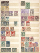 AUSTRALIAN COLONIES & STATES - General & Miscellaneous Lots: Accumulation in stockbook predominantly later period with values to 5/-, plenty of OS overprints and perfins, smattering of revenues throughout incl. Qld £70 QV Impressed Duty, likely postmark i