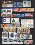 AUSTRALIA: Decimal Issues: 1990s-2000s decimal accumulation in binder with numerous commemorative sets, se-tenant pairs or strips, high value definitives to $10 Wetland Birds and $10 & $20 International Post, MUH, FV: $750+ - 3