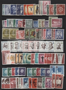 GERMANY: Berlin 1948-90 mint & used collection on hagners, incl. used 1949 Buildings 1Dm to 5Dm, 1949 30pf Goethe (mint & used), 1950 20pf Recovery, 1952 30pf Beethoven, 1952-53 Berliners set used, 1953 Uprising set used; later issues with greater proport