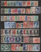 GERMANY: Berlin 1948-90 mint & used collection on hagners, incl. used 1949 Buildings 1Dm to 5Dm, 1949 30pf Goethe (mint & used), 1950 20pf Recovery, 1952 30pf Beethoven, 1952-53 Berliners set used, 1953 Uprising set used; later issues with greater proport - 2