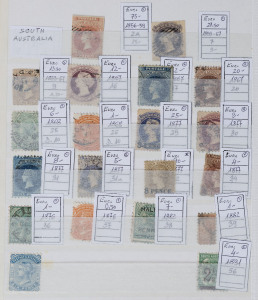 WORLD - General & Miscellaneous: British Commonwealth array in small stockbook with useful Australian Colonies including SA with imperf 2d red, WA imperf 1d black, British Africa with East Africa & Uganda KEVII 1904-07 4r & 10r fiscally used, and 1921 'G.E.A.' overprint on KGV 3r with light fiscal cancel, etc; condition variable. (400+)