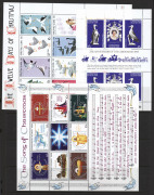 CHRISTMAS ISLAND: 1958-2000s Collection on hagners mostly MUH with sets incl.1958 Overprints, 1963 Pictorials, 1968 Fish (hinged mint), 1982 Birds, 1987 Wildlife, few 1990s-2000s M/Ss, generally very fine. (few 100s) - 3