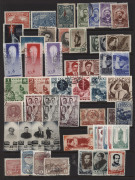 RUSSIA: 1930-48 Collection on hagners mint or used with better sets incl. 1933 Air Balloon used, 1937 Puschkin mint, 1943 Turgenjew unused, 1945 3r Stalingrad imperf blocks of 4 (2, ex M/Ss), lots of other useful sets and singles and a few imperfs, some b