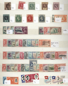 WORLD - General & Miscellaneous: British Commonwealth: assortment in stockbooks with some better set & singles incl. Caymans 1950 KGVI set mint & 1953 QEII set to 10/-, Cyprus 1960 QEII Overprints set MUH (Cat £110), KUT with KEVII 1903 8a used & 1907 75c, KGVI 1938 set used (ex 25c), Nauru 1923 KGV Central Overprints set mint, other material from British Africa & BWI, Channel Is, Norfolk Is, PNG & Pitcairns etc; also a Cyprus 1881-1961 mint & used collection, plus thematics and foreign materia