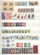 WORLD - General & Miscellaneous: British Commonwealth: assortment in stockbooks with some better set & singles incl. Caymans 1950 KGVI set mint & 1953 QEII set to 10/-, Cyprus 1960 QEII Overprints set MUH (Cat &pound;110), KUT with KEVII 1903 8a used & 1907 75 - 2