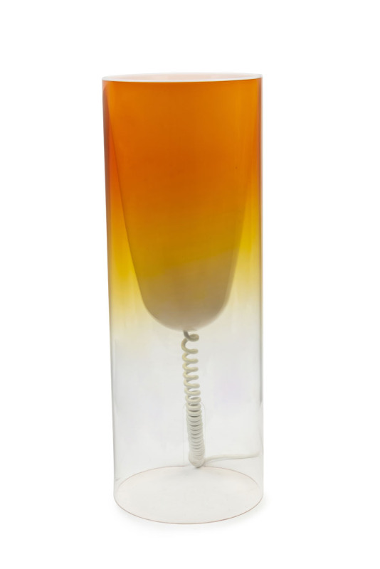 KARTELL "Toobe" Italian cylindrical plastic lamp, 55cm high