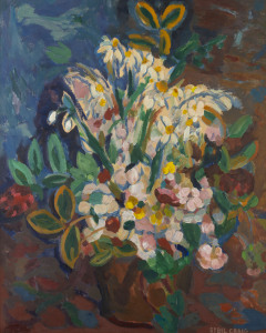 SYBIL CRAIG (1901-1989), floral still life, oil on card, signed lower left "Sybil Craig", 59 x 48cm