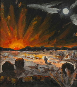 PETER BOOTH (1940 - ), untitled, gouache, inscribed verso "Peter Booth, 1977", 27 x 24cm