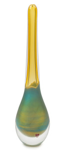 ORREFORS "Kraka" vase by MATZ BORGSTRÖM, circa 1990, engraved "Orrefors, 933779, Matz Borgström, EA 1.90", 47cm high