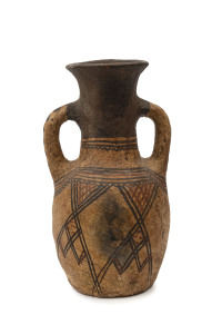 Cypriot amphora shaped pottery vessel, 300-500 B.C. 31cm high